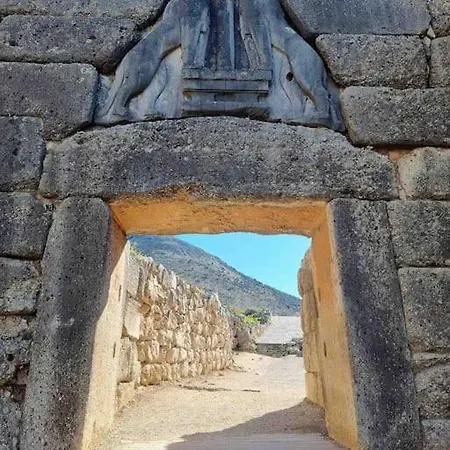 Sunny House At Ancient Mycenae, Close To Nafplio! Apartamento